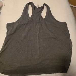 Gray racer-back Tank
